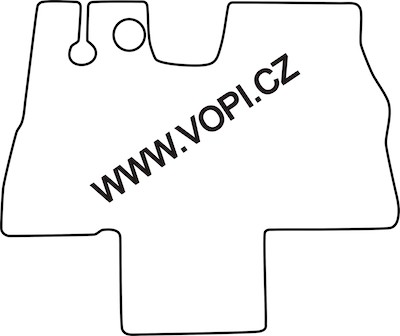 Teppich für die Kabine des Citroen Jumper Wohnmobil 1995 - 2002 Royalfit Mit Stück zwischen den Sitzen (1399)